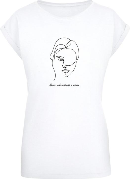 Immagine prodotto Merchcode Donna WD - Maglietta a spalla larga con figura di donna - 117161 (S)