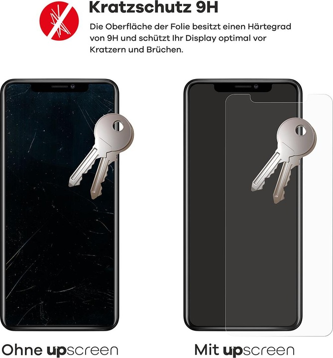 Produktbild upscreen Scratch Shield Panzerglasfolie (1 Stück, Xiaomi Redmi Note 9S)