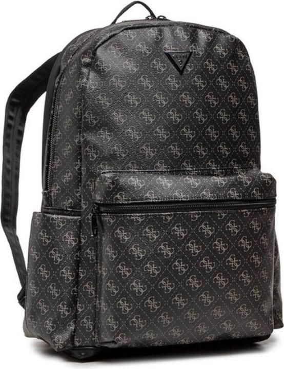 Guess Vezzola, Synthetic Leather, Textile Backpack, Black, HMVZLAP2205, Fo
