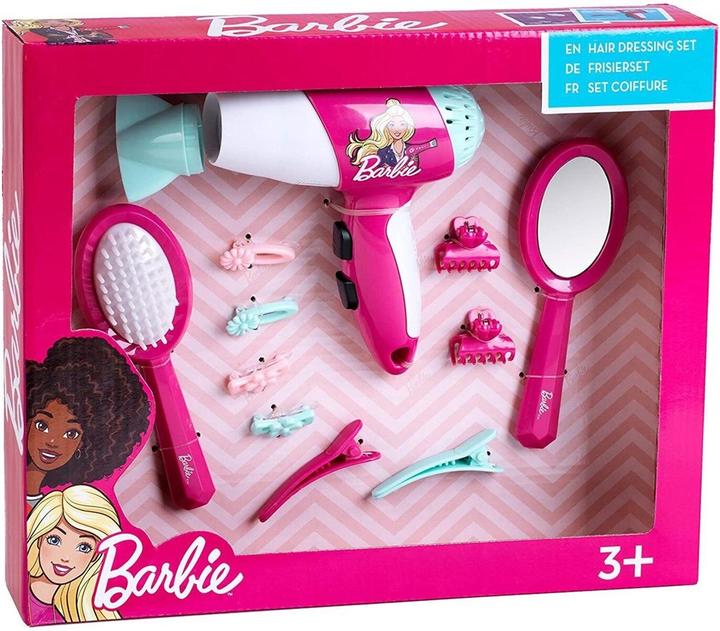 Actual product image Theo Klein Barbie hairdressing set with hairdryer