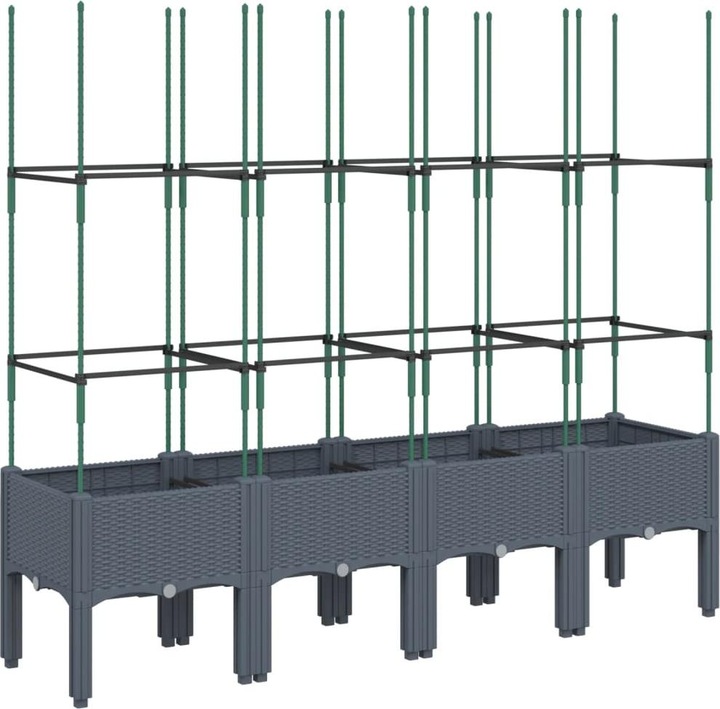 Actual product image VidaXL Planter with trellis PP
