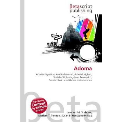 Adoma, Fachbücher von Lambert M. Surhone, Miriam T. Timpledon, Susan F. Marseken