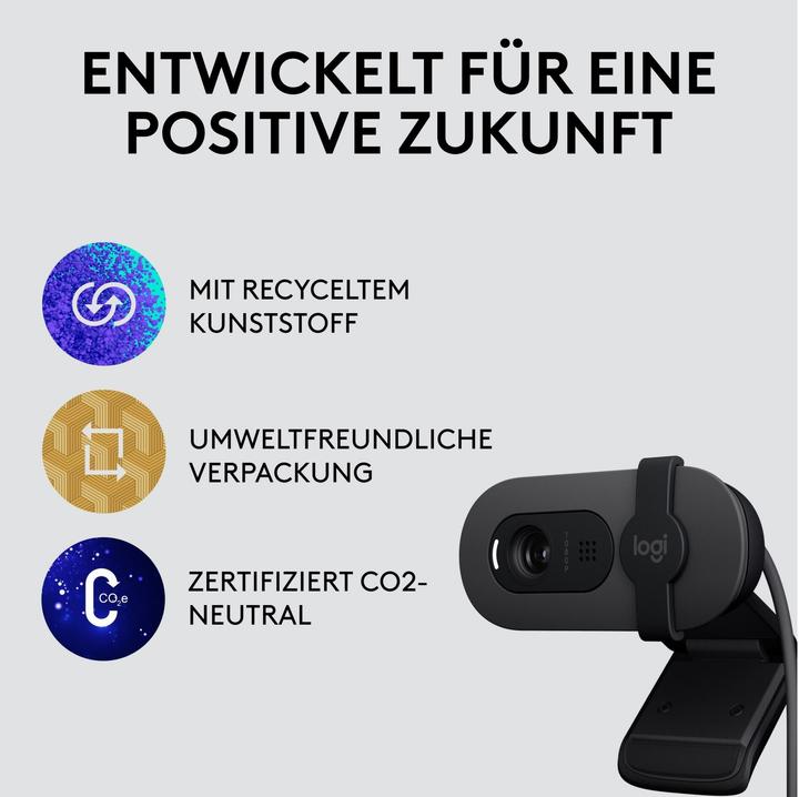 Produktbild Logitech Brio 105 Full HD 1080p Webcam - GRAPHITE - B2B (2 Mpx)