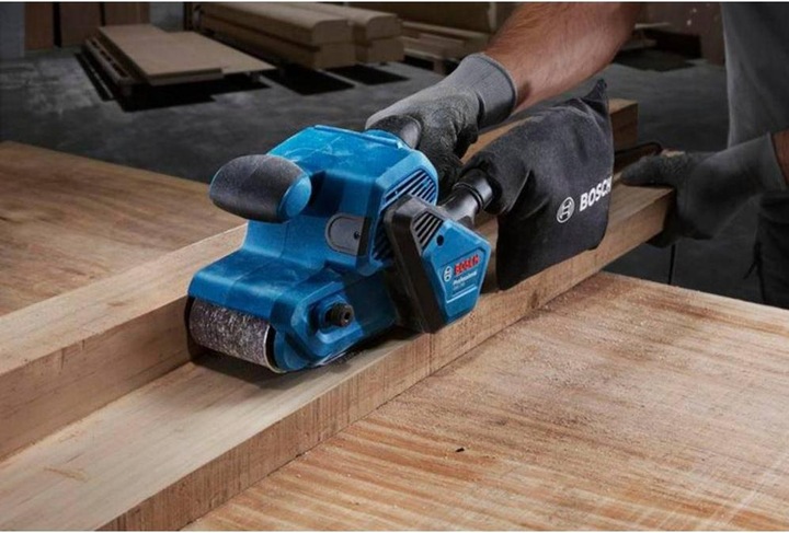 Productafbeelding Bosch Professional Bandschuurmachine GBS 750 Professional (blauw/zwart, 850 watt) (Bandschuurmachine, 850 W)