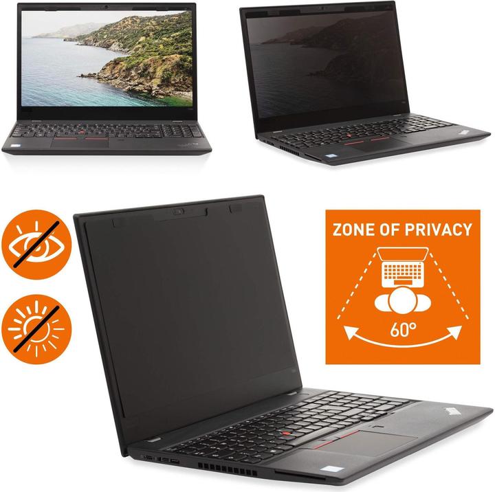 Actual product image Durable Privacy filter MAGNETIC 16.0", 16:10 anthracite (16", 16 : 10)