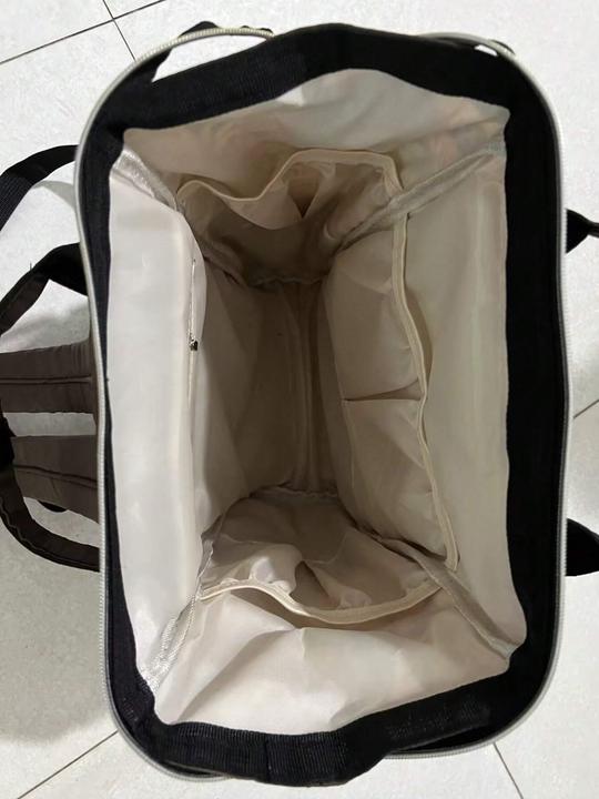 Actual product image Only-Bags.Store Leaf Print Diaper Bag, Top Handle Mommy Backpack, Casual Travel Daypack with Bottle Pockets