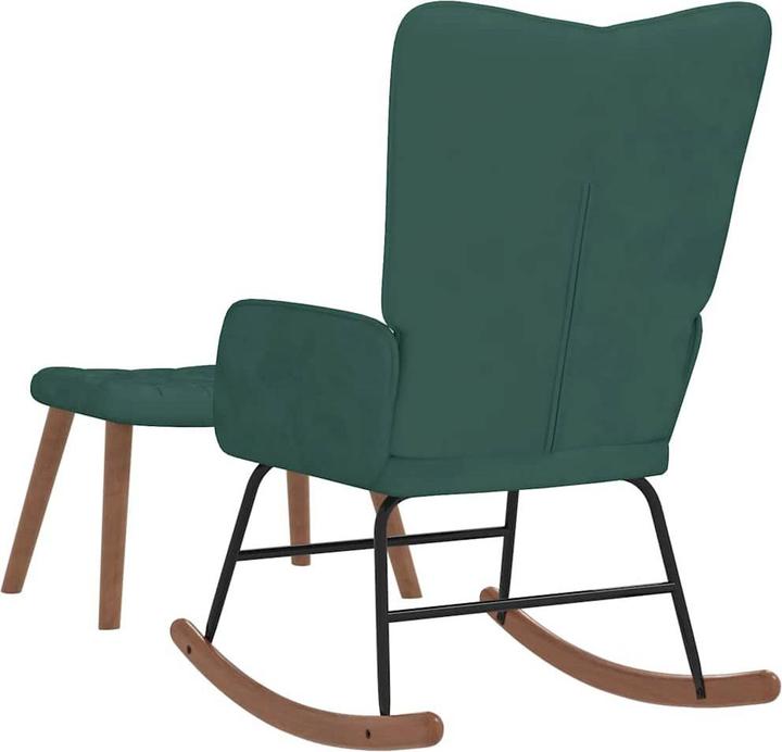 Produktbild vidaXL Schaukelstuhl mit Hocker