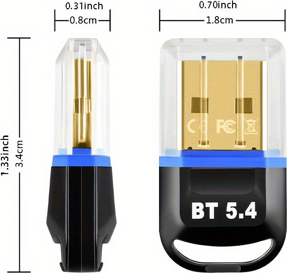 Immagine prodotto PhoneLook Bluetooth 5.4 USB Wireless Adapter für Computer (Headset, Tastatur, Maus, andere) Plug and Play