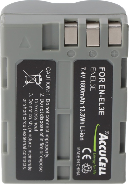 Actual product image AccuCell Battery suitable for Nikon D50 (Rechargeable battery)