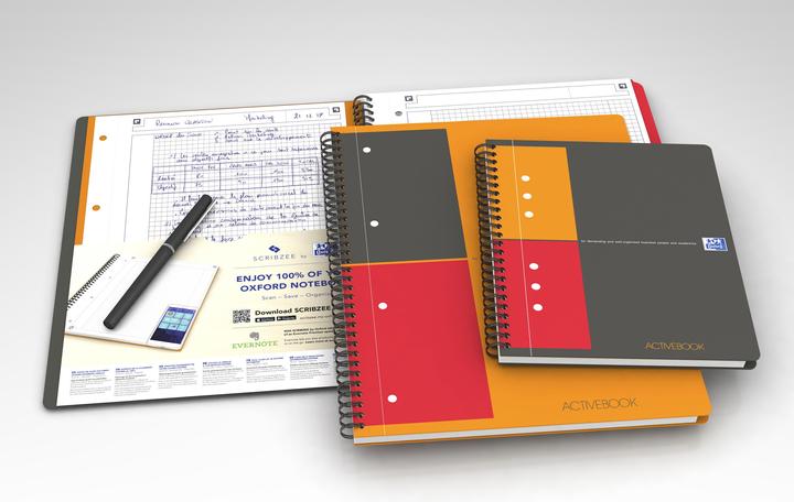 Actual product image Oxford Activebook (A5+, Checked, Soft cover)