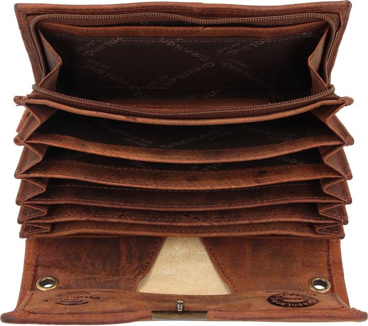 Actual product image Greenland Nature Montenegro waiter's wallet RFID leather wallet 16.5 cm