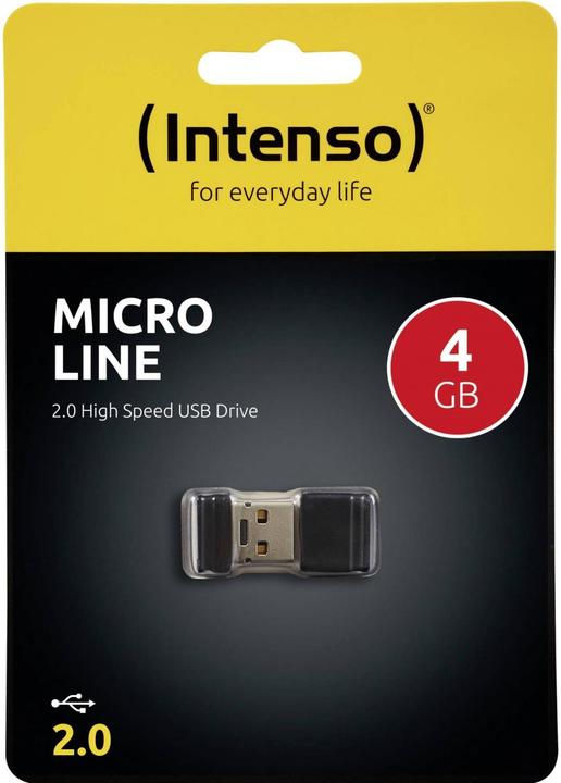 Actual product image Intenso Micro Line USB stick 2.0 (4 GB, USB-A)