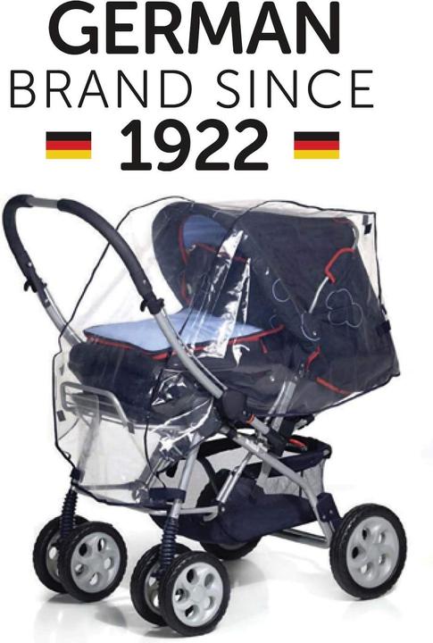 Actual product image Reer PEVA universal rain cover that grows with you