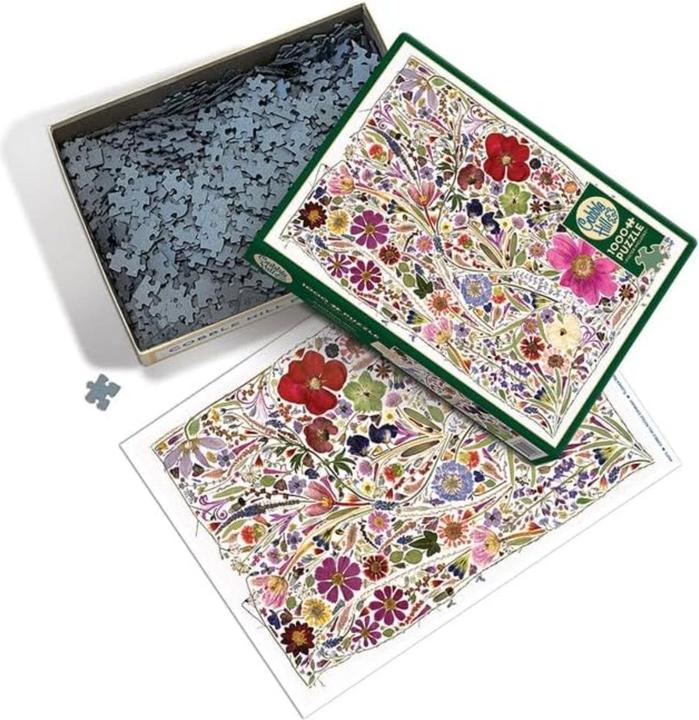 Actual product image Cobble Hill Flower press: Spring (1000 pieces)