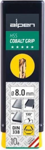Actual product image Alpen cobalt drill bit for HSS-Co 12.0mm metal with polished 3-plane holder (0065601200100) (12.0 mm)
