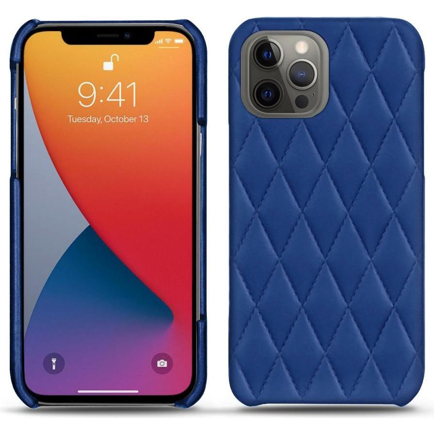 Noreve Lederschutzhülle (Apple iPhone 13 Pro Max), Smartphone Hülle, Blau