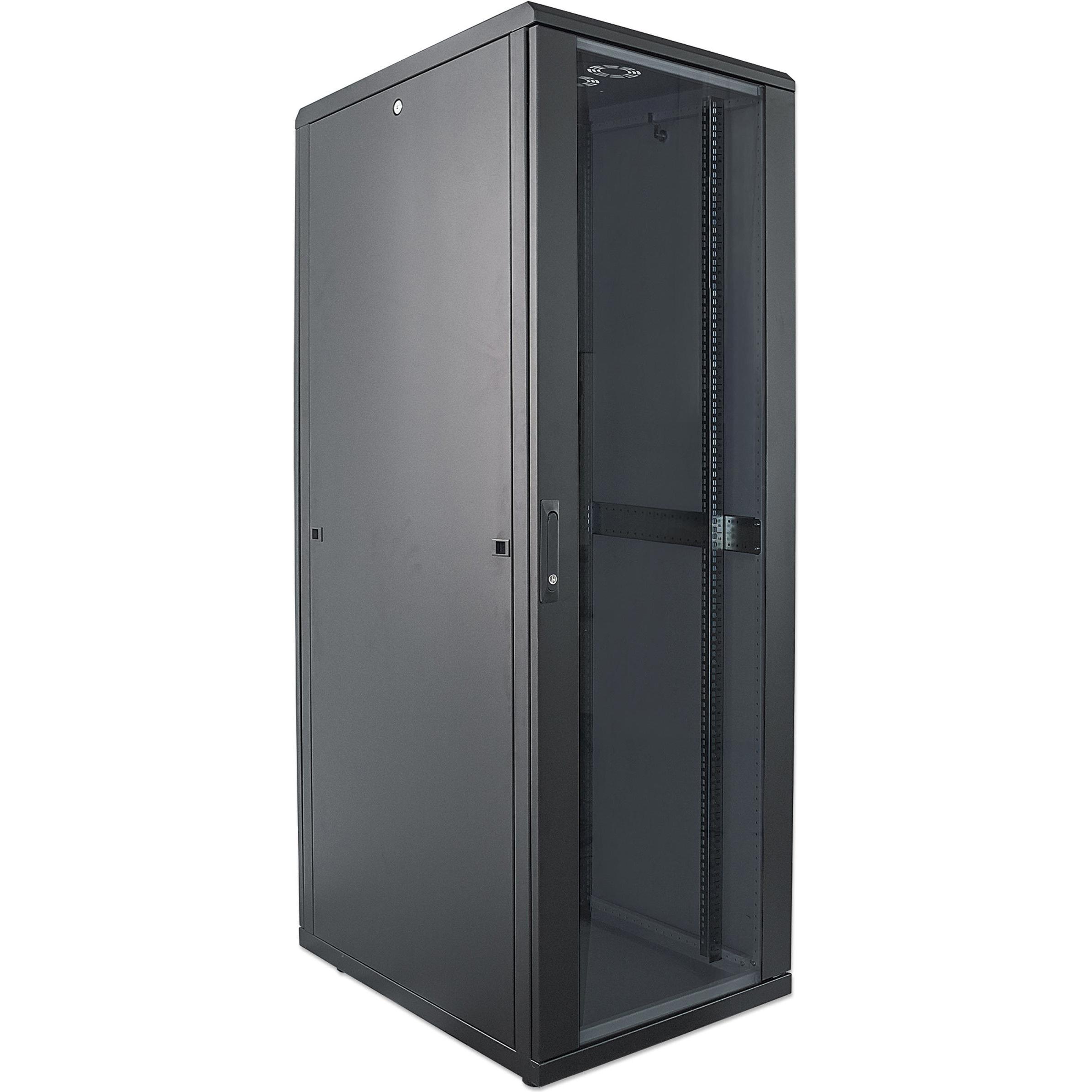 Intellinet 19" Netzwerkschrank (10.87 HE, 19 Zoll Rack), Serverschrank, Schwarz