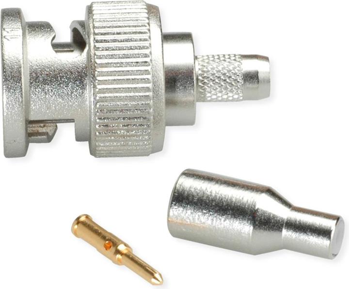 Actual product image Telegärtner BNC cable connector crimp G04 75 Ohm, crimp/crimp, standard, A2505, G04 (RG-179B/U)