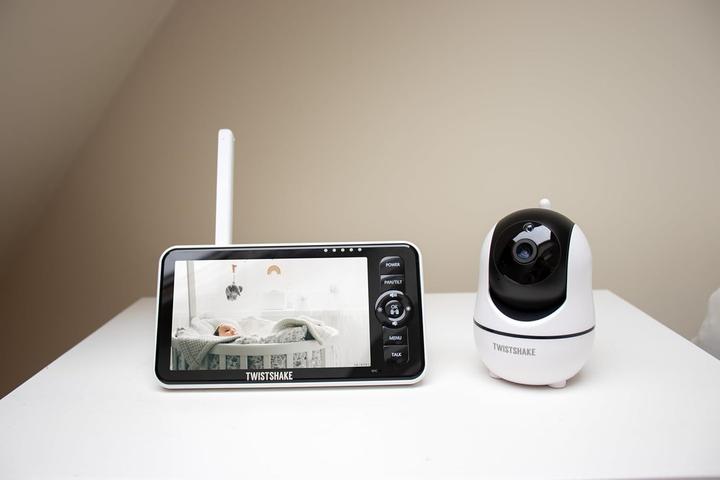 Produktbild Twistshake Babyfon mit Kamera und Audio, 5,5 Zoll Full HD, Nachtsicht, Temperatursensor, Zweiwegekommunikation (Babyphone mit Kamera, 300 m)