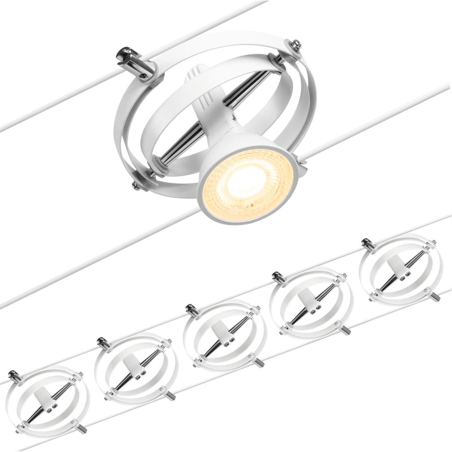 Paulmann, Applique + Plafoniera, Sistema a filo cardanico (GU5.3)