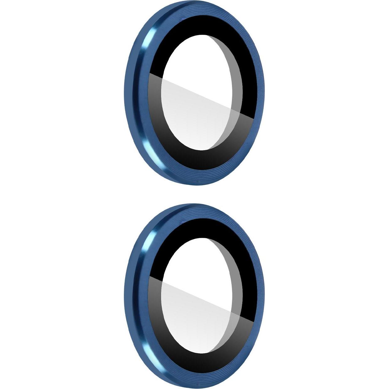 Avizar Kamerafolie aus gehärtetem Glas (1 Stück, Apple iPhone 14 Plus), Smartphone Schutzfolie, Blau