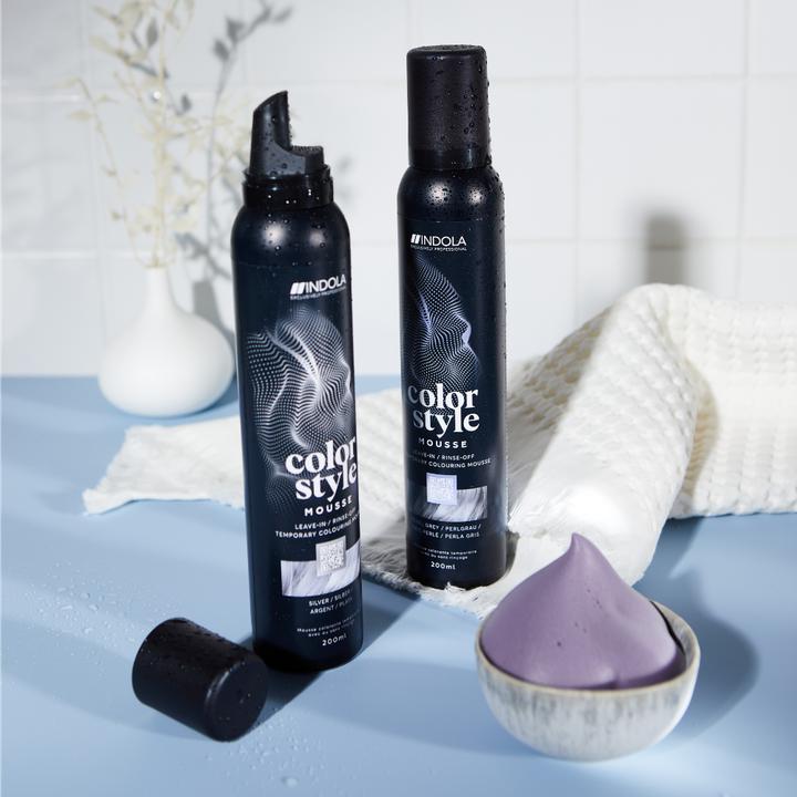 Produktbild Indola Color Style Mousse Perlgrau 200 ml (Grau)