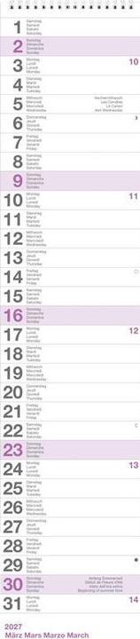 Image du produit Biella Calendrier mural (12 x 54,5 cm)