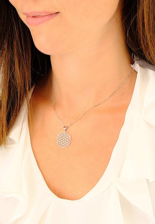 Actual product image Muau Anhänger Blume des Lebens (750/18K white gold)