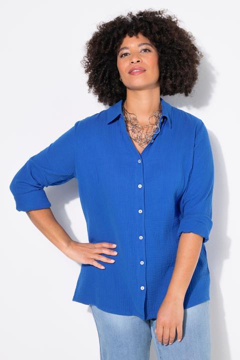 Produktbild Angel of Style Bluse, oversized, Musselin, Langarm (56)