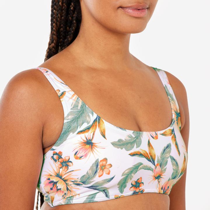 Image du produit Olaian Haut de maillot brassière surf Femme - Aurely belly blanc (46)