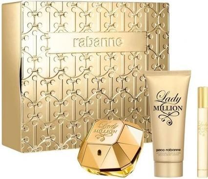 Image du produit Paco Rabanne SET Lady Million EDP spray 80ml + EDP 10ml + BODY LOTION 100ml (Eau de parfum)