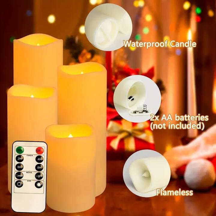 Actual product image Cbx 12 flameless LED candles with remote control and timer function (12x)