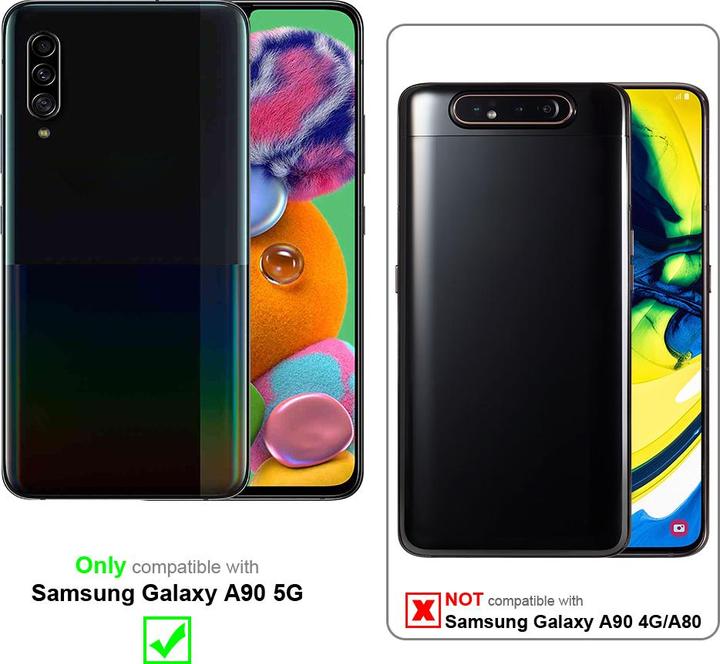 Actual product image Cadorabo TPU Liquid Silicone Case Cover for Samsung Galaxy A90 5G (Samsung Galaxy A90 5G)