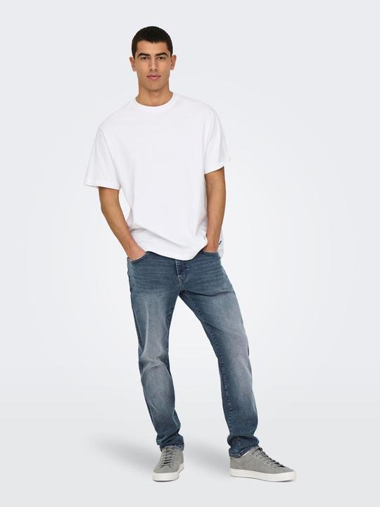 Actual product image Only & Sons ONSWEFT Mittlere Taille Normal geschnitten Jeans Slim Fit Jeans (W30/L30)
