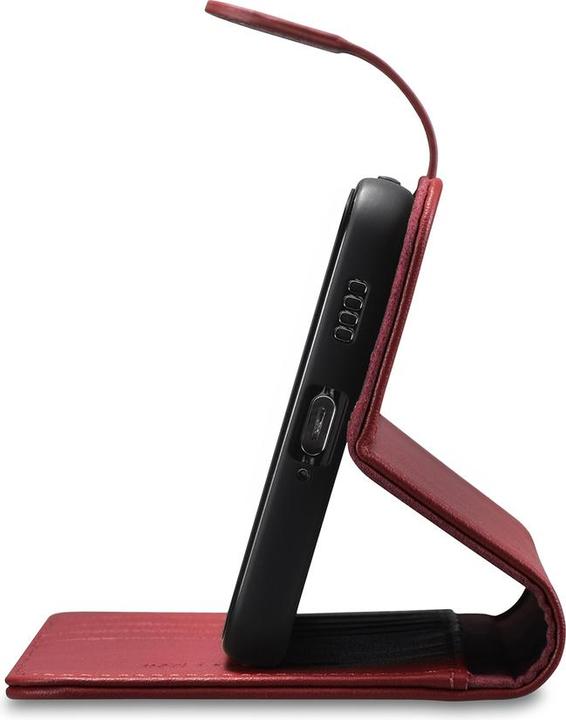 Produktbild iCarer Haitang Leather Wallet Case Leather Case for Samsung Galaxy S22 + (S22 Plus) Wallet Case Red (Samsung Galaxy S22+)