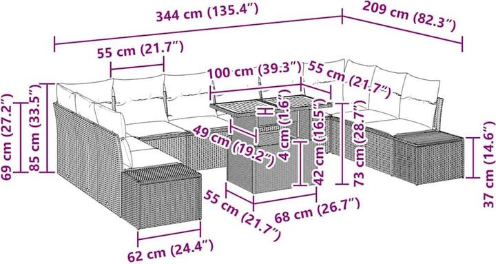 Produktbild vidaXL Rome
