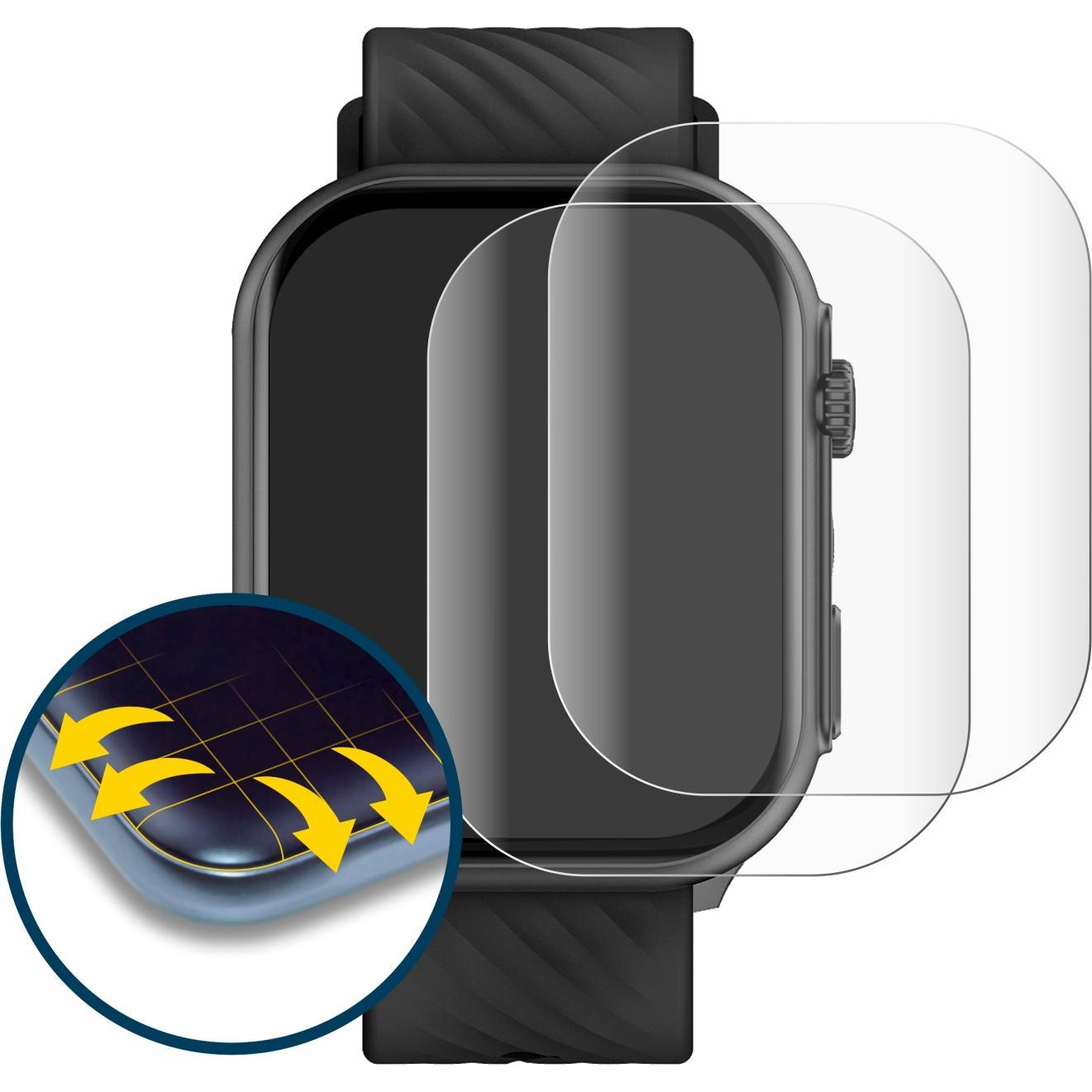 Thumbnail - BROTECT Full-Screen Displayschutz, Smartwatch Schutzfolie, Transparent