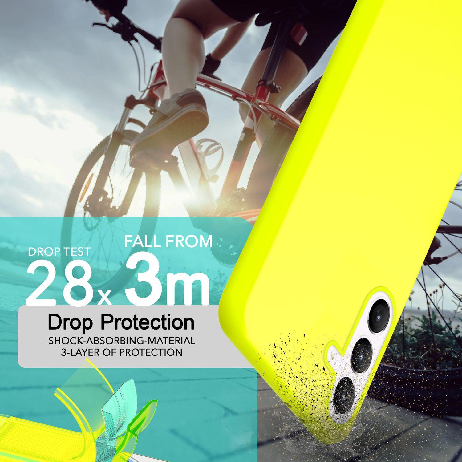 Thumbnail - Nalia Neon Silikon Hülle (Samsung Galaxy S24+), Smartphone Hülle, Gelb