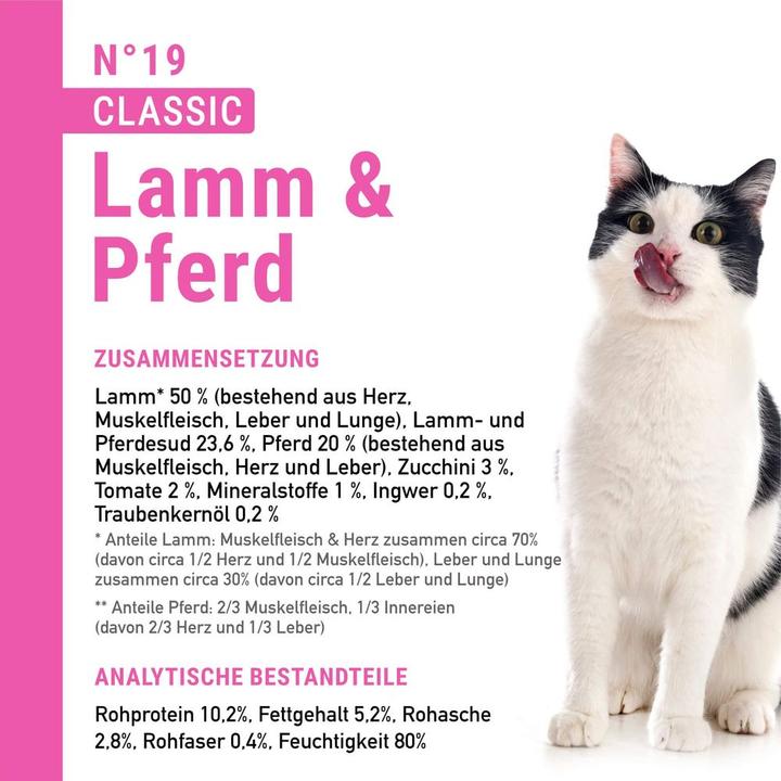 Actual product image Catz Finefood No.19 Lamb&Horse (Adult, 16 pcs., 90 g)