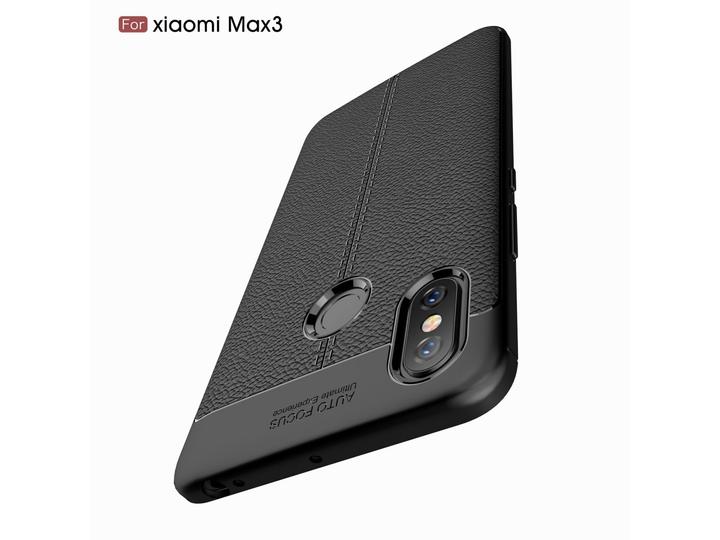 Produktbild Screenguard Xiaomi Mi Max 3 Hülle Leather Design TPU Cover (Xiaomi Mi Max 3)