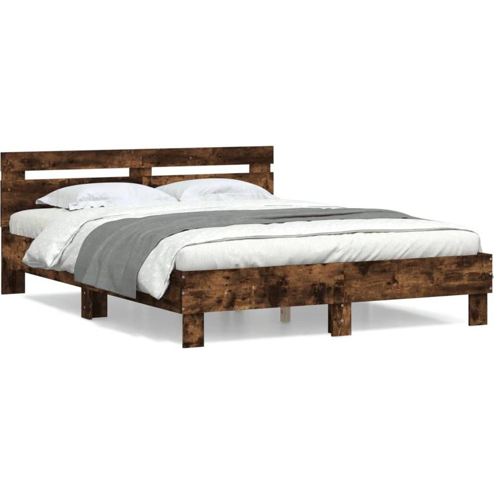 VidaXL, Bett, Bettgestell mit Kopfteil (150 x 200 cm)