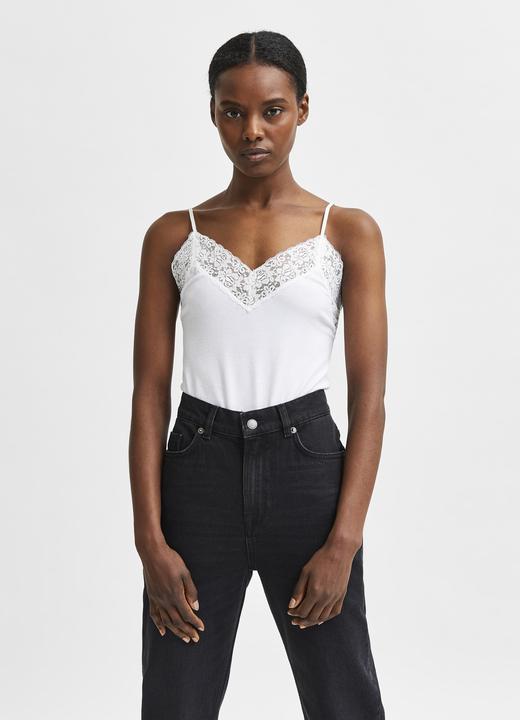Produktbild Selected Gerippt Spitze TENCEL™ LYOCELL Oberteil (S)