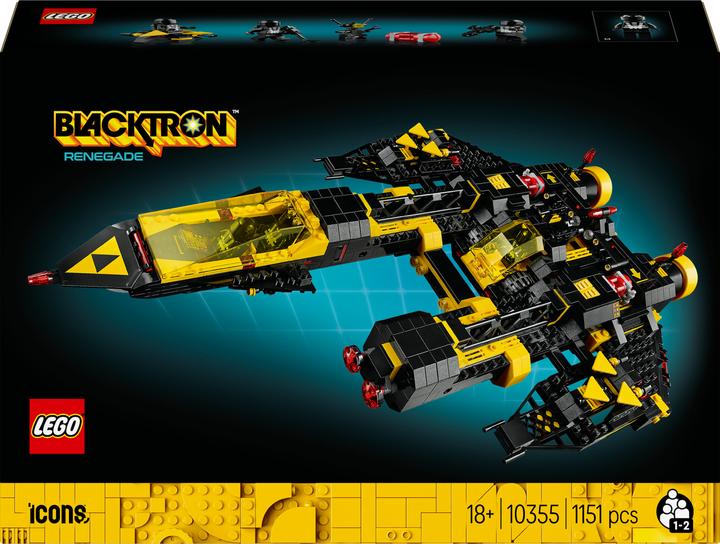 Actual product image LEGO Blacktron Renegade (10355, LEGO Icons, LEGO Rare Sets)