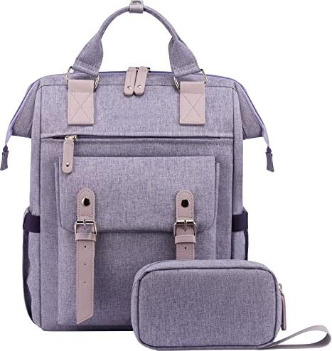 Produktbild Only-Bags.Store Laptop Rucksack, Schulrucksack Teenager 15,6 Zoll mit Datenkabel-Beutel & USB Ladeanschluss