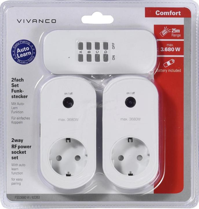 Produktbild Vivanco FSS3680 W (CEE 7/4)
