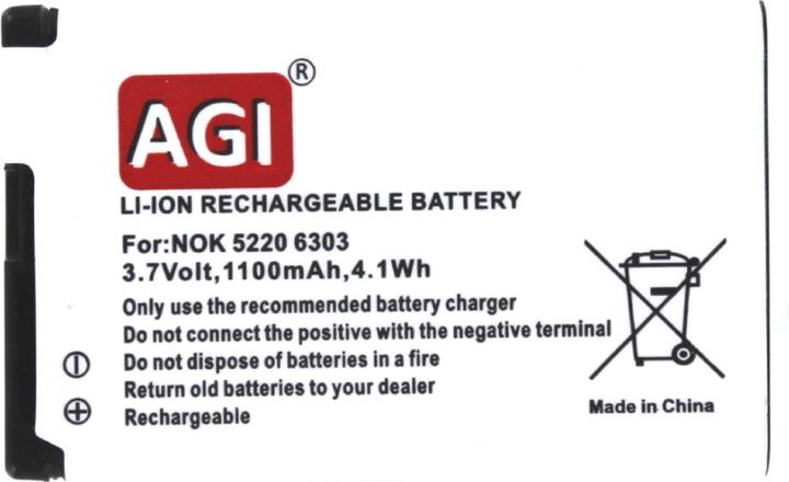 Produktbild AGI Handyakku kompatibel mit Nokia C5 - Akku - Schwarz - Lithium-Ion (Li-Ion) - 700