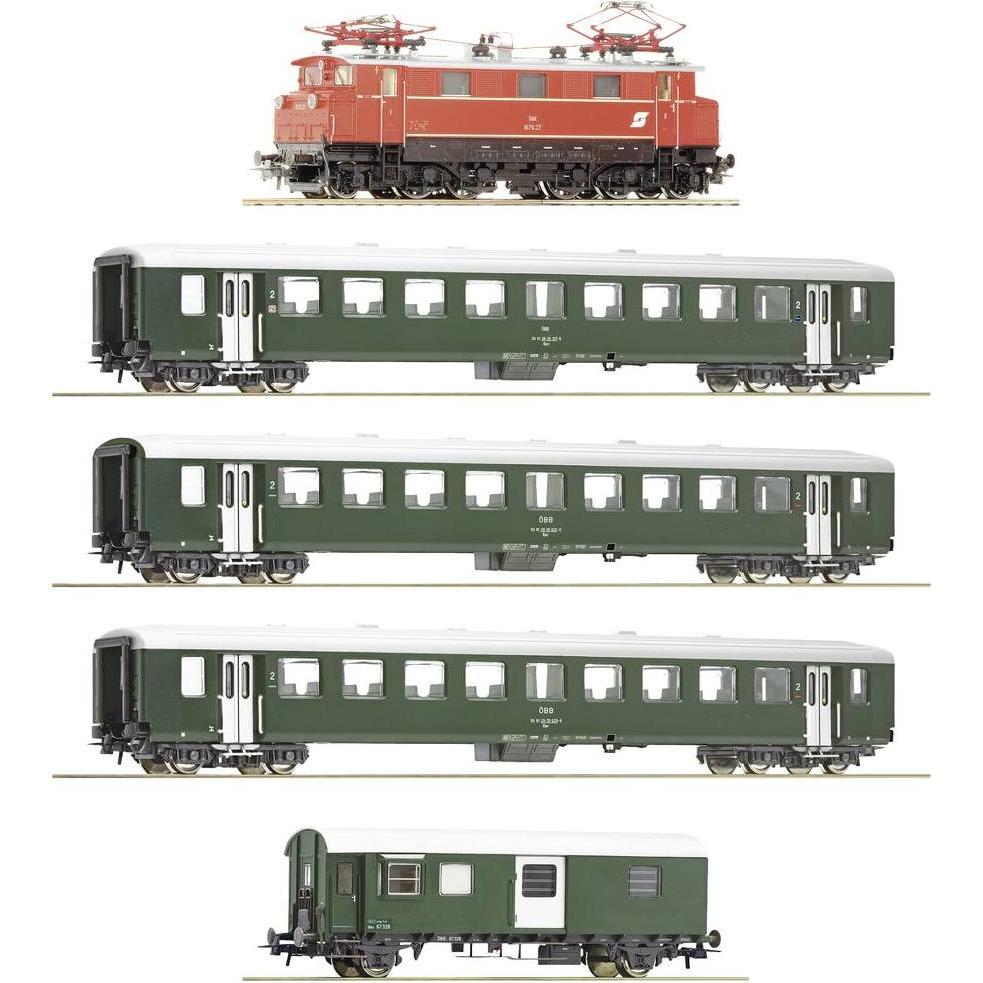 Roco 61494 H0 5er-Set E-Lok 1670.27 mit Personenzug der ÖBB (Spur IV)