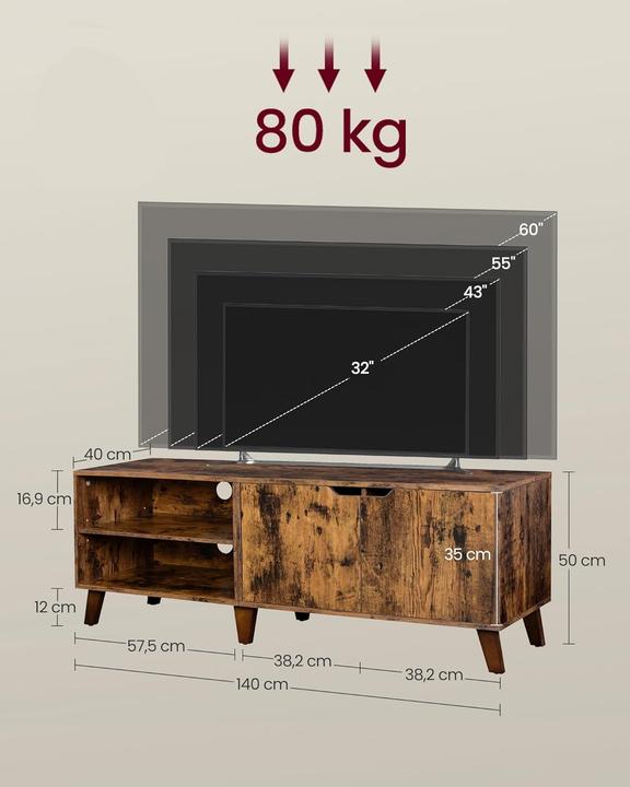 Actual product image Vasagle Havanna (140 x 40 x 50 cm)