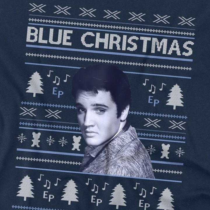 Produktbild Elvis Blue Ugly Christmas TShirt (4XL)