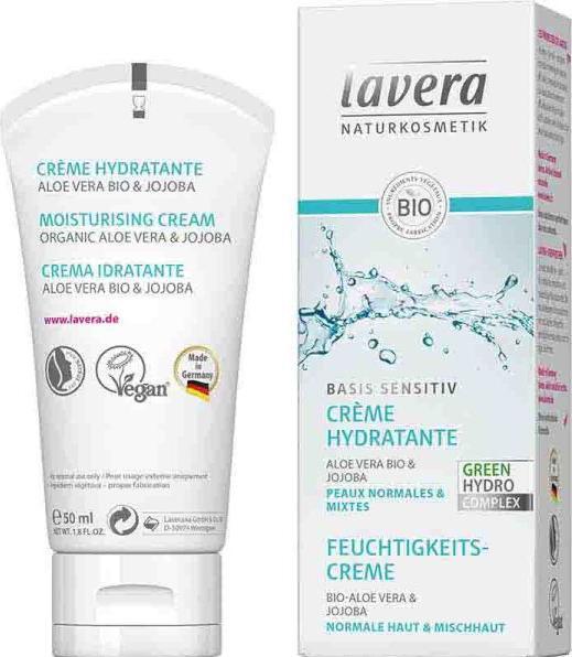 Actual product image Lavera Feuchtigkeitscreme basis sensitiv Creme (50 ml)